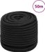 vidaXL Boottouw 16 mm 50 m polypropyleen zwart