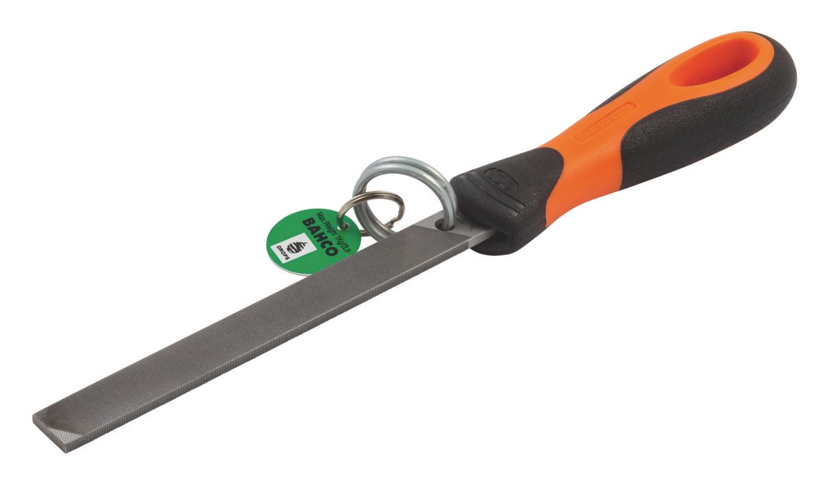 Bahco Handblokvijl ERGO™ | met veiligheidsring | met hecht | halfzoet | 150 mm - TAH1-100-06-2-4