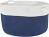 OEM Grote afdruipbak voor wasbakken, gemaakt van katoen, 120 liter inhoud, 61 x 40 cm, blauw-wit, met handgrepen
