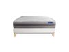 Actisom Ensemble 140x190 matelas latex et mémoire de forme sommier kit blanc