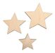 Rayher Houten sterren natuur, FSC100%, gesorteerd, 3,5-5,5 cm, SB-Btl 8 stuks, wit, normaal