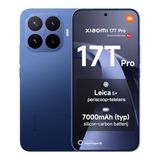 Xiaomi 17T Pro Smartphone 12+1024GB Donkerblauw 6.83 144Hz Display | 7000mAh (typ) Silicium-koolstof Batterij, Leica 5x Telelens, 100W Bedraad & 50W Draadloos HyperCharge, 1 Jaar Extra Garantie