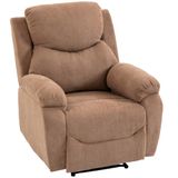 HOMCOM Sofa Recliner-Polyester-93L x 85B x 105H cm-Dunkelbraun