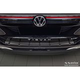 Zwart Avisa Zwart RVS Achterbumperprotector compatibel met Volkswagen Tiguan III (CT1) 2024- 'STRONG EDITION'