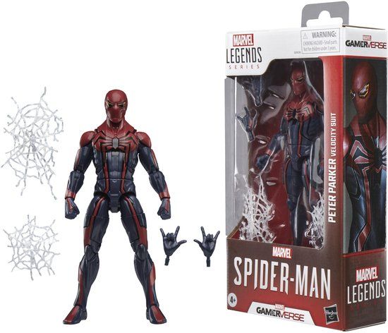 Hasbro Spider-Man Marvel Legends Gamerverse Action Figure Peter Parker Velocity Suit 15 cm
