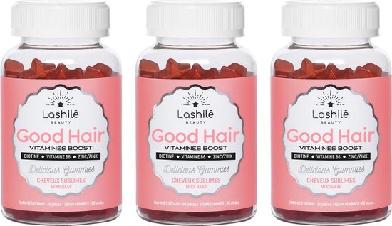 Lashil&#233; Beauty Good Hair - Haar vitamines - Supplement voor het haar - 3 x 60 gummies