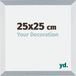 Your Decoration - Cadre photo 25x25 cm - MDF - Aluminium brossé - Mura