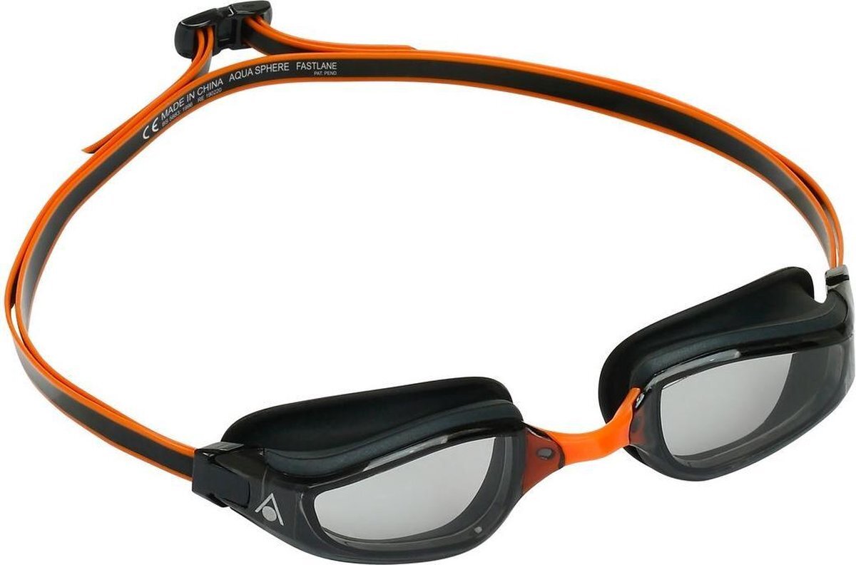 Aquasphere Aquasphere Fastlane - Zwembril - Volwassenen - Dark Lens - Grijs/Oranje