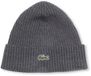 Lacoste Knitted Muts Wol Antraciet - Heren