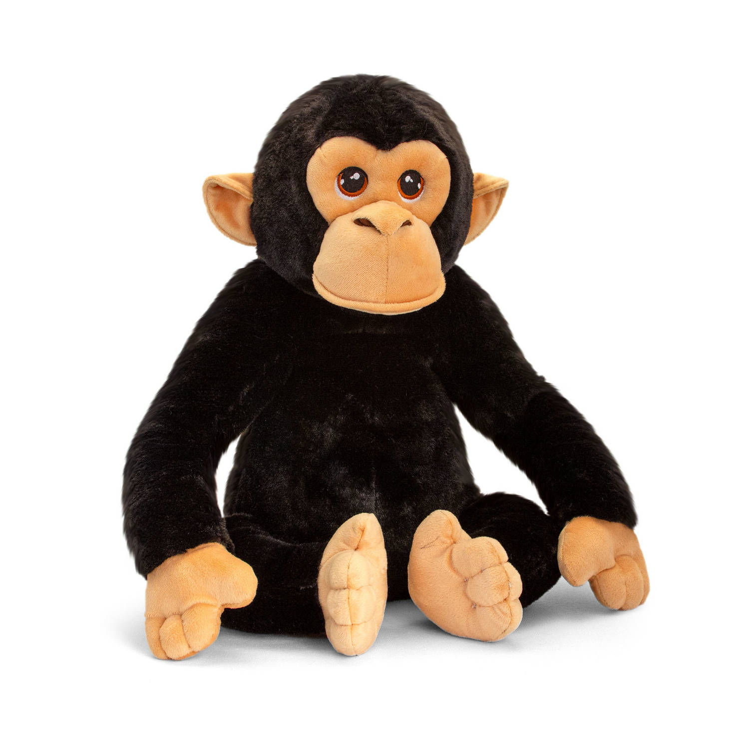 Keel Toys Pluche knuffel dieren chimpansee aap 45 cm - Knuffelbeesten apen speelgoed