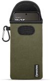 MobyDefend Groen Neopreen Pouch met Karabijnhaak voor Motorola Moto G37 / G37 Power / G47
