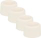 Benson Deurbuffers / deurstoppers rubbers - 4x - wit - 40 x 25 mm - met schroefbevestiging