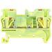 TRU COMPONENTS TC-JPT4-PE Borne de passage 6.2 mm Connexion rapide Nombre de pôles : 2 0.2 mm² 4 mm² Vert, Jaune 1 pièce(s)