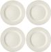 Mikasa Cranborne Assiettes de dîner Set de 4 - Grès - Crème - 27cm
