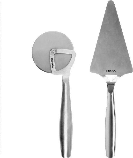 Boska Pizzaset Copenhagen - RVS - Vaatwasserbestendig - Spatel en Pizzasnijder