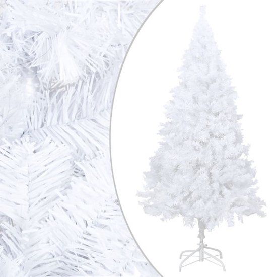 vidaXL Kunstkerstboom met dikke takken 210 cm PVC wit