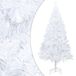 vidaXL Sapin de Noël artificiel avec branches épaisses 210 cm PVC blanc