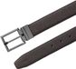 Calvin Klein Ceinture Cuir Homme Brun Foncé/Gunmetal Mat