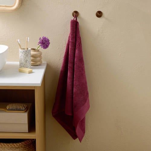 NOUS Living handdoek donkerroze (110x60 cm)