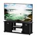 Furinno Econ TV Kast/Entertainment Center met 2 laden, hout, zwart, 29,72 x 29,72 x 40,13 cm