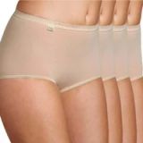 Sloggi Basic Maxi dames slip 4-Pack - 42 - beige
