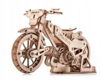 Little NICE IDEA SPÓŁKA Z OGRANICZONĄ ODPOWIEDZIALNOŚCIĄ Houten 3D Puzzel Motorrace - Creatief Cadeau voor Kinderen & Volwassenen