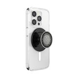 PopSockets MagSafe Telefoongreep, Magnetische Houder- Gehamerde Zon Zwart
