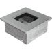 Kratki Ventilatierooster voor inbouw in muren of open haarden, gepoedercoat roestvrij staal, licht, 8,6 x 8,6 x 4,5 cm, gepolijst