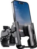 Merkloos Telefoonhouder voor Fiets - Telefoonhouder Motorfiets 1S Quick Release Anti Shudden Universele 360°Fietsstuurhouder Voor iPhone 15/14/13 Samsung S23/S22 45-7" Smartphone Grijs