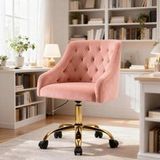 Fiximaster Chaise de bureau ergonomique grise, réglable en hauteur, pivotante à 360°, base en métal avec roulettes