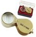 Loupe Jewel 30x Magnification, Pliable, Cadre Métallique, Lentille en Verre, Convient aux Pièces de Monnaie et aux Bijoux