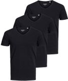Jack & Jones Heren t-shirt 3 pack Essentials zwart