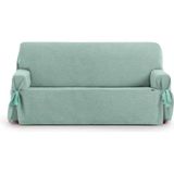 ECOMMERC3 3-zits bankhoes van jacquard-stof, niet elastisch, groen, pasvorm met decoratieve banden en elegante bescherming voor je bank