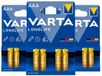 Varta Longlife AAA Blister - 3 x 4 stuks - Voordeelverpakking