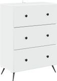vidaXL Ladekast Wit 66 x 34,5 x 90 cm Bewerkt hout
