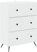 vidaXL Ladekast Wit 66 x 34,5 x 90 cm Bewerkt hout
