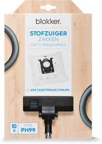 Blokker Blokker stofzuigerzak AEG, Electrolux, Philips s-bag ph99 - 10 stuks