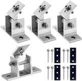 Merkloos / Sans marque Dailygoody - Solar Panel Houder - Verstelbare Z-Montage - Voor Daken en Muren - 4 Stuks - Duurzaam en Weerbestendig - Geschikt voor Diverse Daken - Zw