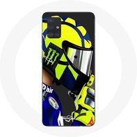 Maniacase Hoesje voor Samsung Galaxy A51 Valentino Rossi motoGP Snelheidsrijder