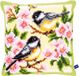 Vervaco Kruissteekkussen kit Meesjes in bloesems 40 x 40 cm