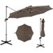 Coast Parasol suspendu - 360° rotatif - Inclinaison réglable - Marron/Beige - 339 x 260 cm