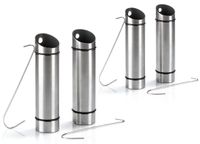 Merkloos Radiatorverdamper - Roestvrij staal - Zilver - 4 stuks