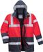 Portwest S466 Hi-Vis Contrast Werkjas - Rood/Marineblauw - XXL