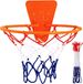 Panier de basket miniature - Basket-ball intérieur - Enfants jouent - Fonctionnement silencieux - Diamètre 34 cm - Orange