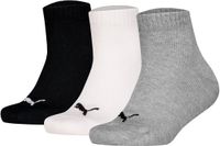 PUMA Effen Quarter Sokken 3-Pack Maat 27-30 Dierenprint Unisex Multi