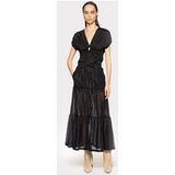 PINKO Hannover Jupe Mussola Ricamo Black Taille: 38