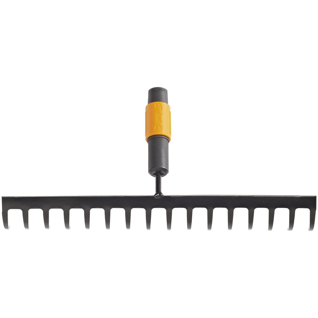 Fiskars Quikfit Hark - 16 Tanden - Gegalvaniseerd Staal - Zwart/Geel