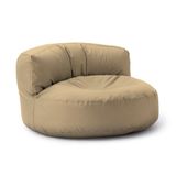 Lumaland Lounge Beanbag Beige Oval Indoor 90x50x30cm