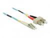 DeLOCK 86565 InfiniBand en Glasvezelkabel 2 m LC SC Aqua-kleur