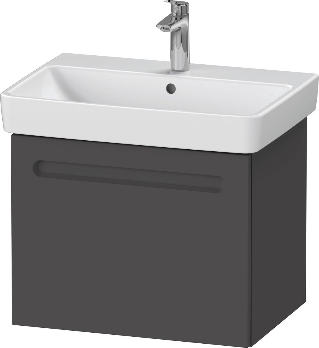 Duravit No.1 Wastafelonderkast 59x42,6x47,8 cm Mat Grafiet